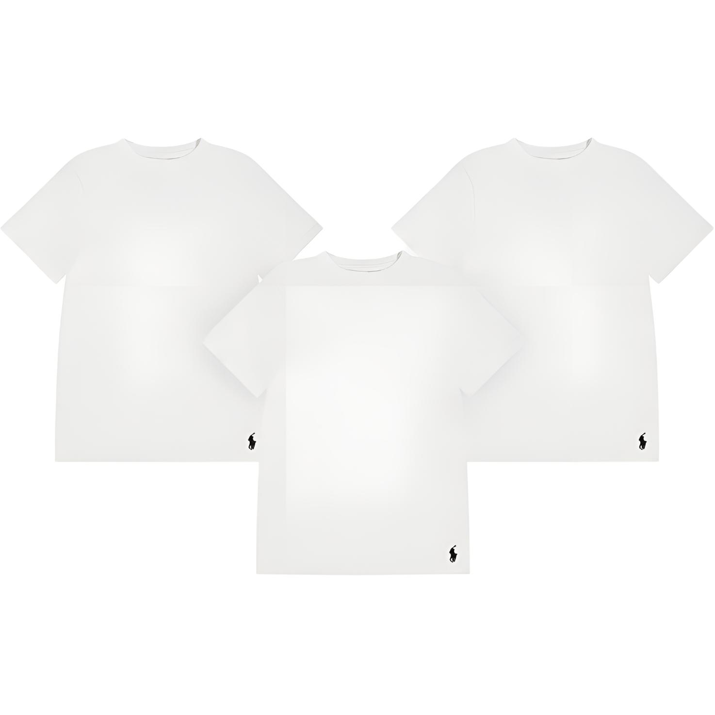 

Polo Ralph Lauren Футболка с вышивкой логотипа, круглый вырез, короткий рукав, набор из 3 штук, детские топы 9P5030-001 XL