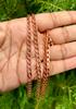 Pure Copper Chain Bracelet and Necklace, Healing Copper Jewelry, Customized Length 6 Inch To 30 Inch, Antique Copper, Curb Cuban Chain