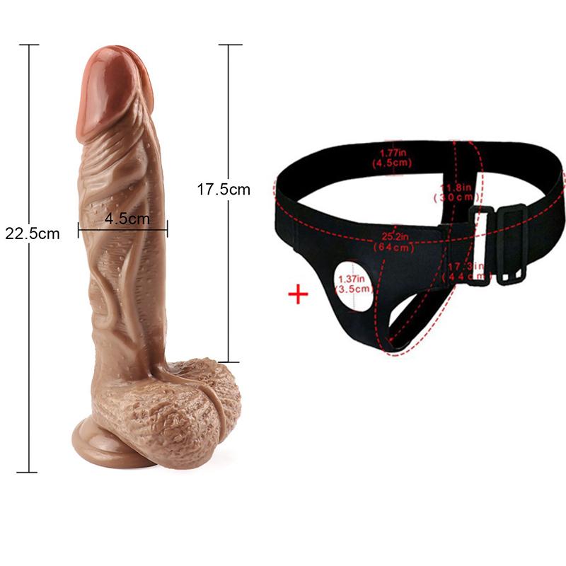 Dildo MoDi Realistic Strapon Dildo Penis Sexuální hračky pro dospělé Pro ženy Lesbické Muži Gay 18+