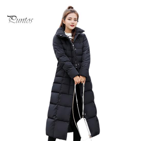 

Зимняя женская хлопковая куртка со съемным капюшоном, защитой шеи, длинными рукавами, карманами, длиной до колена, застежкой-молнией, стеганое пальто, однотонная ветрозащитная верхняя одежда XL чёрный