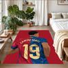 Anti‑Slip Crystal Velvet Floor Rug, Lamine Yamal Design Carpet for Indoor Living Bedroom Home Decoration