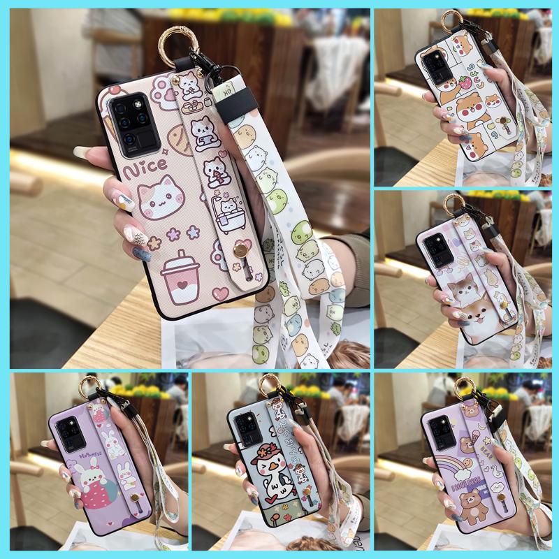 Fashion Design Protective Phone Case For Oukitel C21 Anti-knock Ring Anti-dust Soft Case Cute Cartoon Waterproof Durable