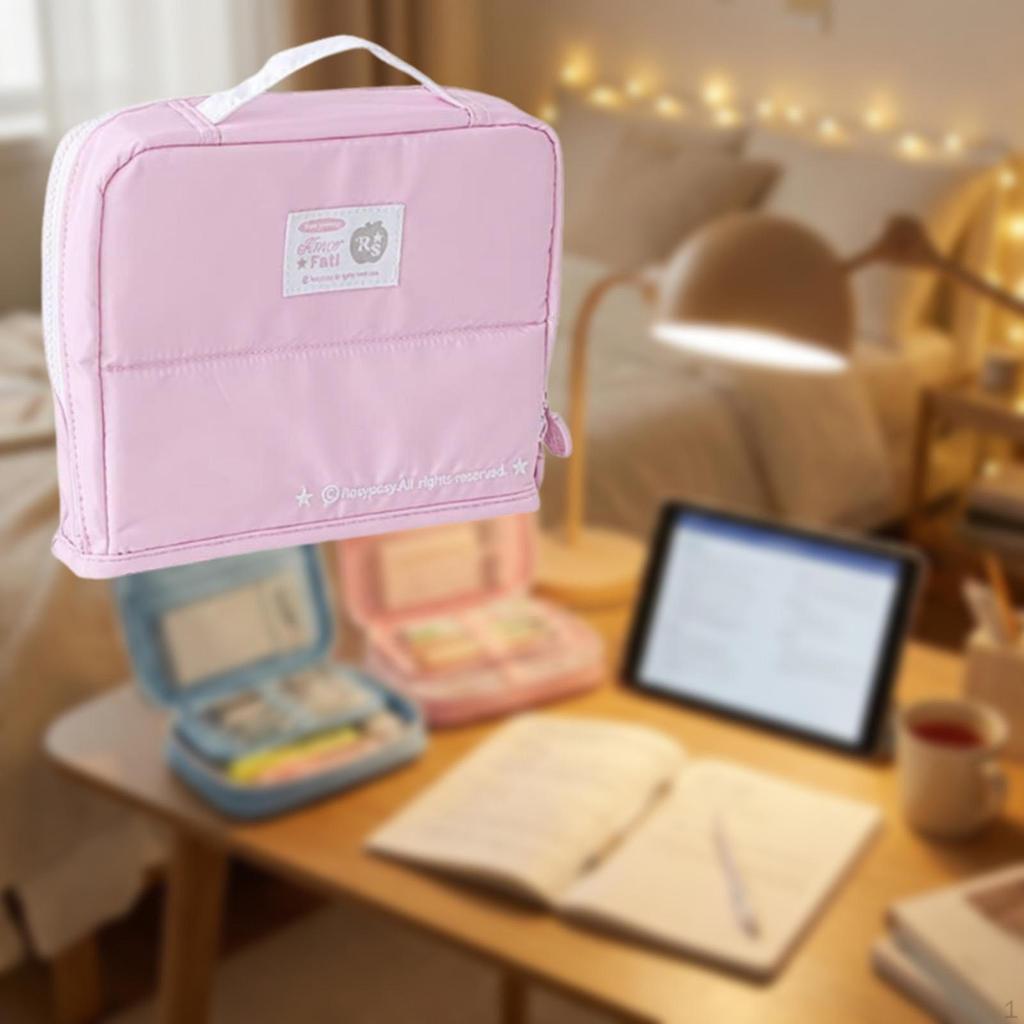 Pencil Case Large Capacity Funny Creative Zipper Closure Portable Pen Bag Pouch for Office