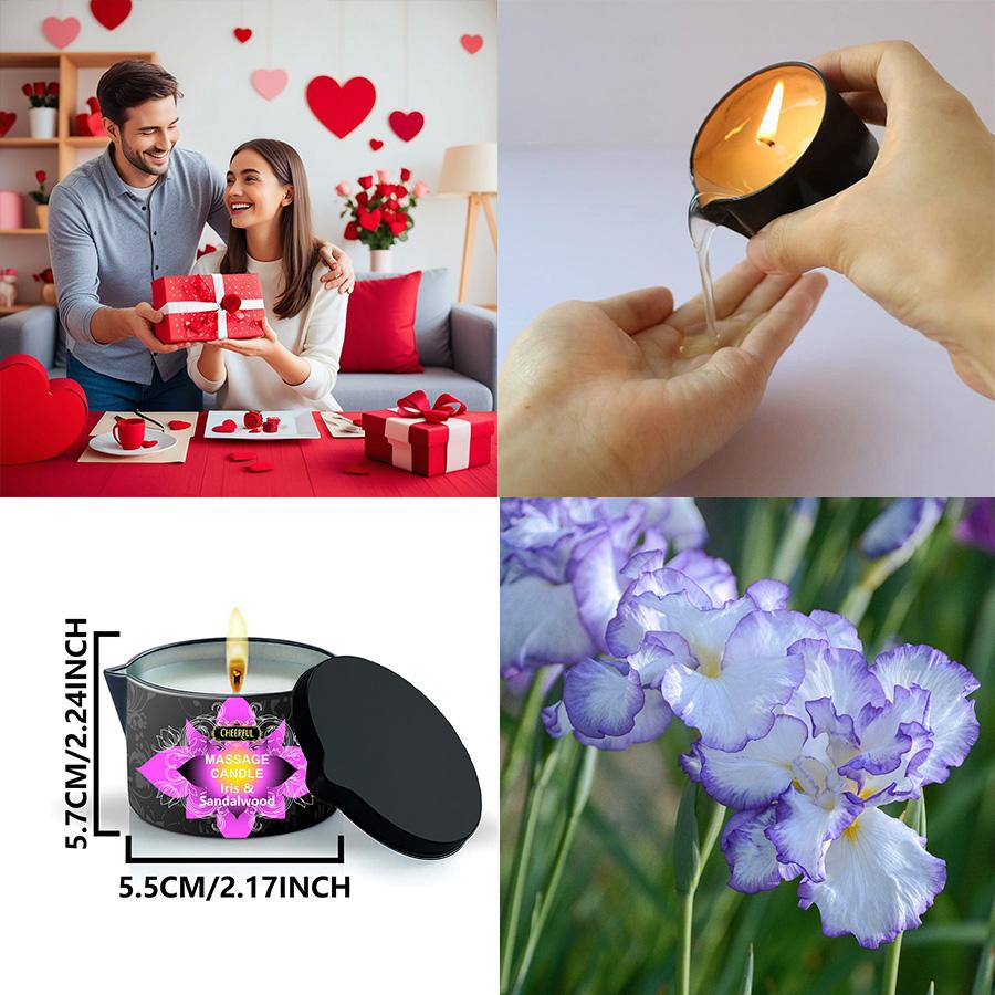 1pcs Massage essential oil candle Scented Candle, creative anti-scalding iron can candle,A Perfect Gift For Family And Friend