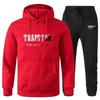 Trapstar Hoodie Set Men Women Fleece Lined Sweatshirt Tracksuit Casual Couple Sportswear