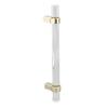 Crystal Acrylic Handle Modern Transparent Drawer Pull Handle for Closets Bookcases Shoe Cabinet