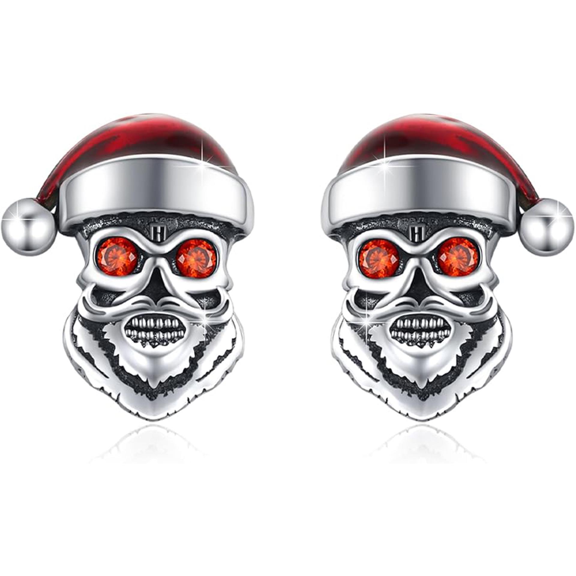 Праздничные серьги-кисточки со скелетом Санты: Милые, Мультяшные, Изысканные Рождественские Пусеты