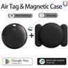 Air Tags Capa de Silicone Magnética Forte Escondida para Android Google Find My Iphone Mini Rastreador GPS Posicionamento Carro Bicicleta Motocicl
