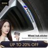 Car Styling Auto Wheel Hub Badge Tire Rim Stickers Accessories For BMW E46 E39 E90 E60 E36 F30 F10 E34 E30 F20 E92 M3 M4 X5 X6