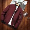 Men's Spring Plus Size Stand-up Collar Sports Jacket Youth Casual Stylish Round Hem Jacket