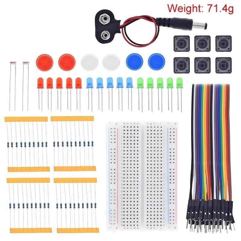 13-in-1 R3 Combination Electronic Kit, Breadboard with Jumper Wires for Circuit Experiment