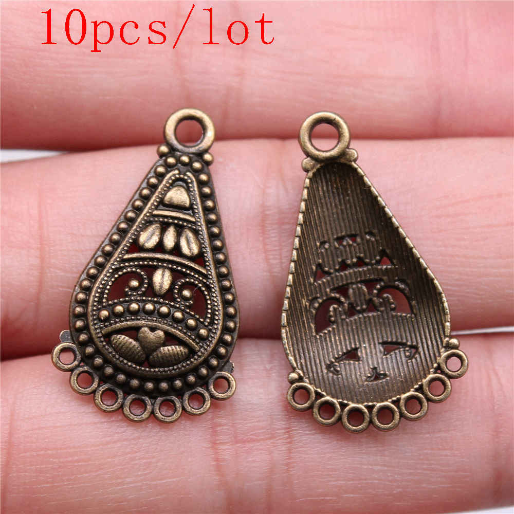 Round Perforated Earring Connectors Components Jewellery Making Supplies Art Crafts Diy Make Accessories