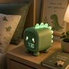 Réveil Enfant Dinosaure Vert avec Veilleuse LED Rétroéclairée – Double Alarme, Horloge Digitale et Température