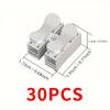 10Pcs/20Pcs/30Pcs Quick Connect Cable Connectors |   Industrial Electrical Connection Terminal 2-Pin Push-In Type Spring Clamp White Steel Contact