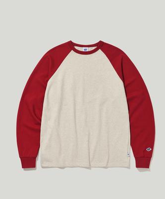Iseuteuko Heritage Raglan Long Sleeve Burgundy