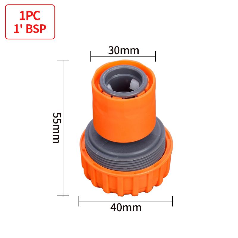Garden Hose Quick Water Connector For Water Gun Tap 1/2"3/4"3/8" 1 Inch Adapter Irrigation Pipe Joint Fitting Accessories