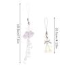 Kawaii Y2K Cloud Bell Orchid Phone Pendant Cute Beaded Handmade Sweet Girl Keychain For Camera Ccd Charms