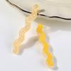 Glitter Resin Wave Hair Clip: Versatile Girly Style Accessory