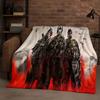 HD Classic Gun Game Call of Duty COD Ghost Simon Flannel Blanket,Ultra Soft Warm Plush Throw for Home Bedroom Bed Sofa Cover Kid