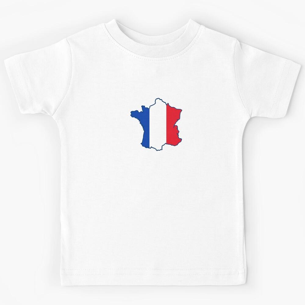 France flag on map Kids T-Shirt 140