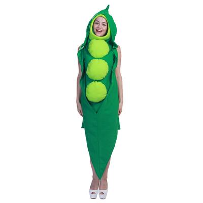 Adult Unisex Funny Pea-pod Food Fancy Dress Kostium Stroje z warzywami