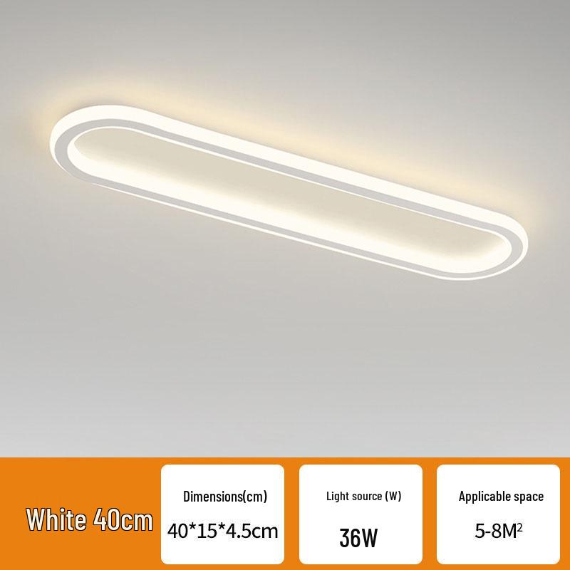 2024 Modern Long Strip Ceiling Light for Hallway, Bedroom, Dining Room, Balcony, Walk-in Closet, and Staircase