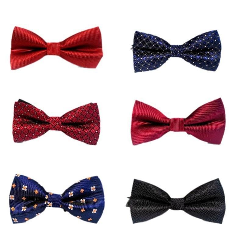 Papillon da Matrimonio da Uomo Abito a Pois Sposo Matrimonio Papillon Vestito Angolo Piatto Papillon Fibbia in Ferro Moda Business