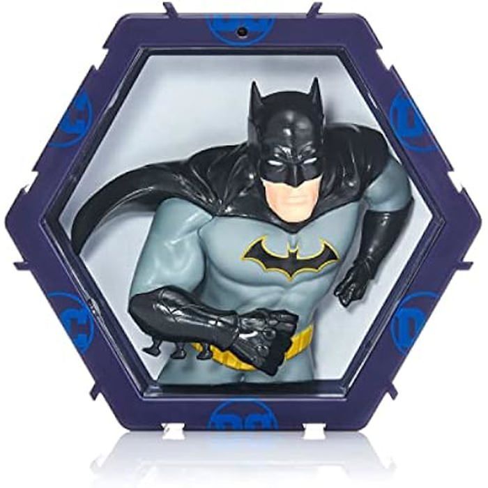 Figurine de collection - Batman - Lumineuse à tête branlante - 10,2 cm - Connectable