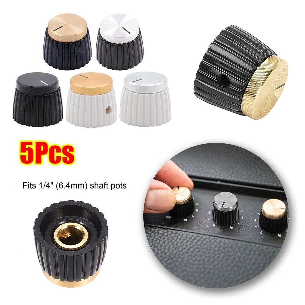 5Pcs Set Screw Fixed Effect Pedal Knob 20x16mm Amplifier Knob Replacement DJ Mixer Equipment