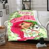 Custom Name Strawberry Princess Fantasy Party Blanket For Couch Bed Plush Cozy Fuzzy Blanket Super Soft Warm Blankets For Fall And Winter 0916256