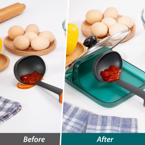 Li&Zhao Spoon Rest for Stove Top - Stove Spoon Holder for Kitchen Counter Pot Lid Holder Utensil Rest Cooking Spoon Holder