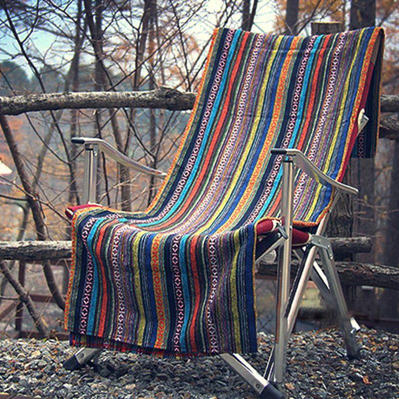 Premium Abstract Outdoor Picnic Tablecloth With Tribal Native American Print 43 X 55 Inches