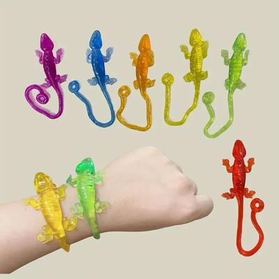 5/10/20 KS Pružné Hračky pro Plazy Vánoční Dárky Lepivé Fidget Hračky Děti Geckové Zábavná Cílová Koule