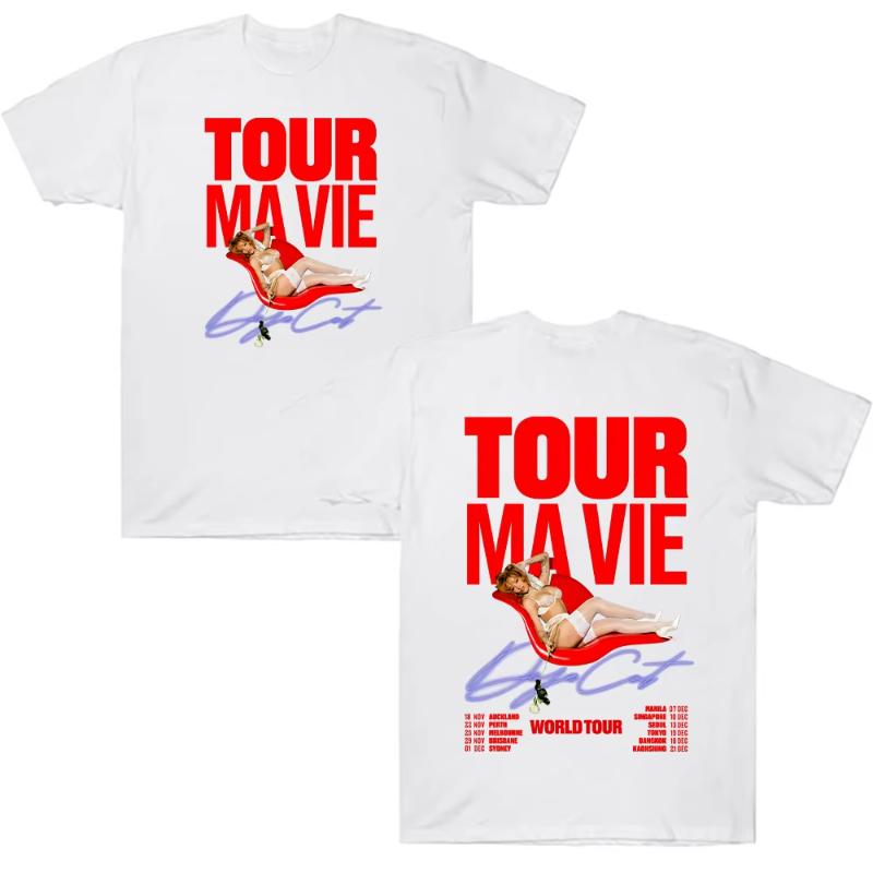 

Doja Cat World Tour 2025 Graphic T Shirt Men s Clothing Harajuku Fashion Unisex Cotton T-shirts Casual Cozy Oversized Streetw... S разноцветный