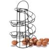 Egg Rack Spiral Storage Egg Skelter Deluxe Spiraling Dispenser  Basket Storage Space Multi-functional