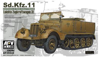 AFV Club Německý 3t Raný typ Plastikový model kit FV35040 1/35 Sd.Kfz.11 Polopásový