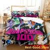 Anime Mob Psycho 100 Bedding Set Printed single Comforter Quilt Bed Cover Duvet Cover Pillow Case 3 Pieces Sets Kids Adult Size