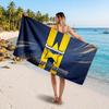 North Queensland Cowboys Customized Name Text Beach Towel, Soft Absorbent Towel Beach Pool Travel Personal Gift