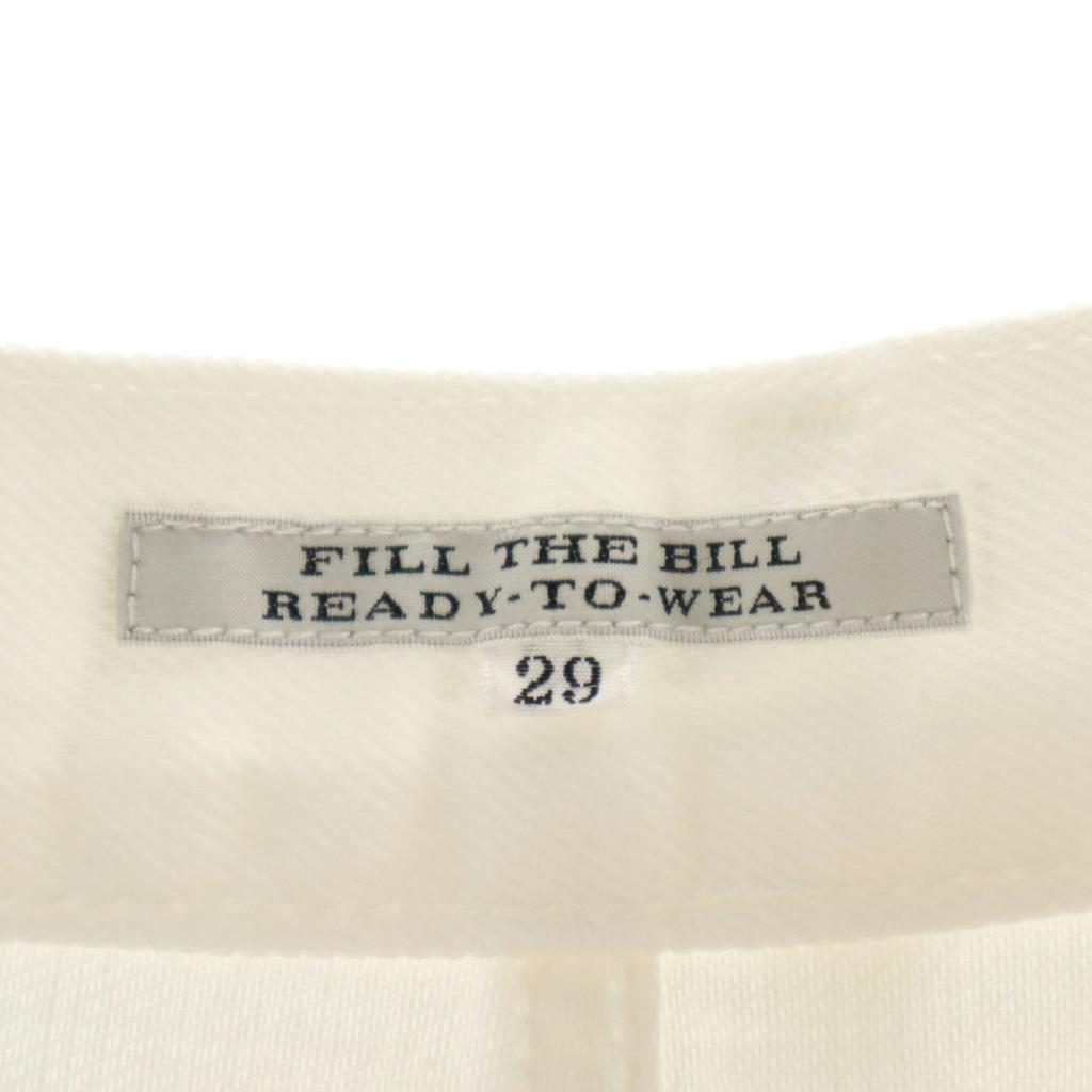 Unused FILL THE BILL Made In Japan Long Pants W29 White Women Used