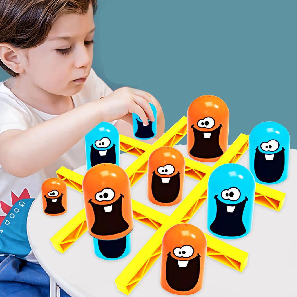 Blue Orange Big Eat Small Game Interesting Practical Plastic Line Up Chess Table Game for Home