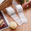Lace-Trimmed Jute Rope Fabric for DIY Crafts and Clothing