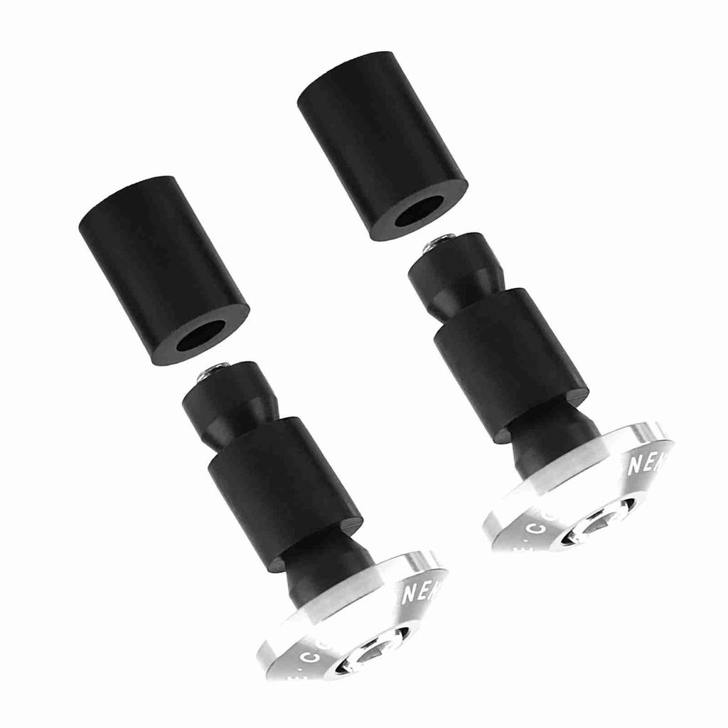 22mm 7/8inch Motorcycle Handlebar End Slider Plug for Racing ATV Offroad Black