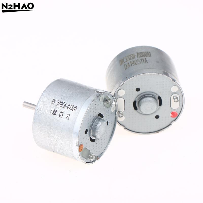 1Pcs Micro Mute Round Spindle Motor DC 6V 12V 15V 18V 24V 9300RPM RC320SH RF-320CH 24mm Electric Motor DIY Hobby Toy Sweeper