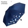 Paradise Umbrella Fresh Three Foldable Umbrella Dual-Use Portable Women's Vinyl UV-Proof Parasol Sun Umbrella