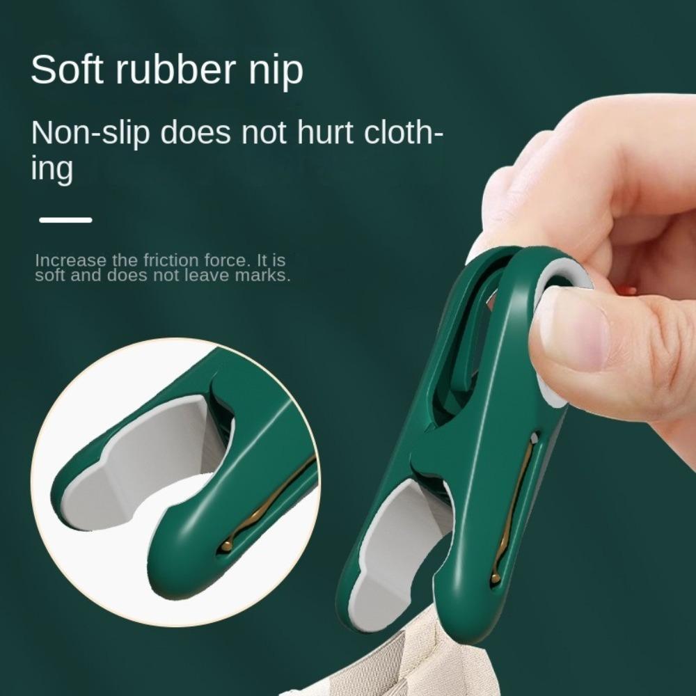 12pcs Plastic Hanging Pegs Household Socks Underwear Clips Durable Clothes Pins  for Laundry Room