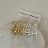 Pig Nose Metal Stud Earrings Female Niche Design Sense High-End Exquisite Fashion Commuting Simple Versatile Earrings