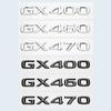 3D Chrome Glossy Black ABS Letters Number GX400 GX460 GX470 Emblem For Lexus Car Trunk Logo Badge Sticker