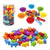 Puzzle Toy Gift Matching Game Kid Rainbow Education Color Sort Animal Cognition
