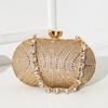 Clutch Bag Banquet Celebrity Diamond Gold Shiny Dinner Bag Small Handbag Fashion Temperament Rhinestone Chain Handbag