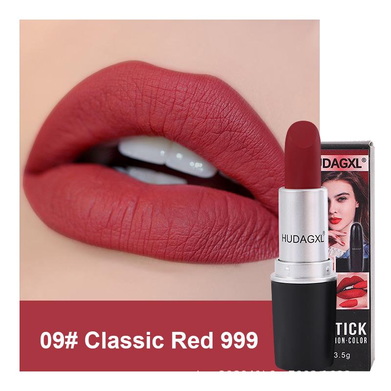 Genuine Velvet Matte Lipstick - Long-lasting, Waterproof, Moisturizing Bullet Head Mist Finish 3.5g